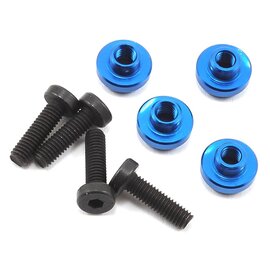 Protek RC PTK-3041  ProTek RC Aluminum Servo Mount Grommet (Blue) (4)