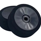 BSR BSRC8023-B-LP 1/8 Orange Low Profile Mounted GT Foam Tire On Black Dish Wheels (2)