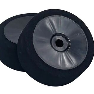 BSR BSRC8023-B-LP 1/8 Orange Low Profile Mounted GT Foam Tire On Black Dish Wheels (2)