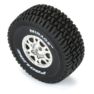 Proline Racing PRO1025310 1/16 Mirage TT F/R Tires MTD 12mm Silver Impulse (4): Mojave Grom