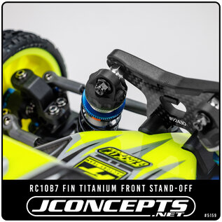 J Concepts JCO5159-1 Blue  Fin Titanium Front Stand-off - 8mm for B7