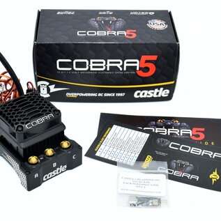 Castle Creations CSE010-0179-00  Cobra 5, 8S, 33.6V ESC, 20A PEAK BEC