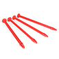 DE Racing DERTSTR  DE Racing Truggy Tire Spikes, RED, (4pc)