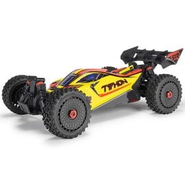 Arrma ARA4206V4T2  1/8 TYPHON MEGA 665 4X4 RTR Brushed Buggy, Yellow