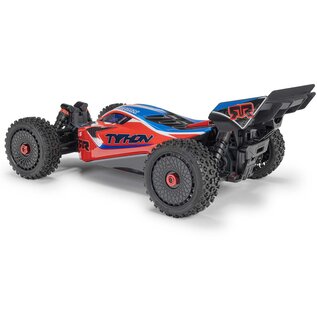 Arrma ARA4206V4T3  Red 1/8 TYPHON MEGA 665 4X4 RTR Brushed Buggy