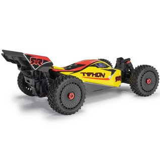 Arrma ARA4206V4T2  Yellow 1/8 TYPHON MEGA 665 4X4 RTR Brushed Buggy