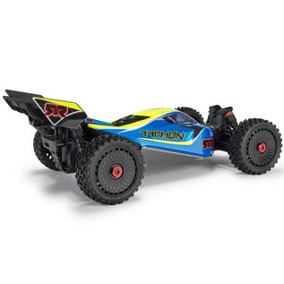 Arrma ARA4206V4T1  Blue 1/8 TYPHON MEGA 665 4X4 RTR Brushed Buggy