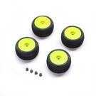 Proline Racing PRO-2632    Proline OE Blockade Tires Mounted on Yellow Wheels for Micro-T (4)