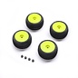 Proline Racing PRO-2632    Proline OE Blockade Tires Mounted on Yellow Wheels for Micro-T (4)
