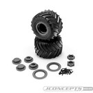 J Concepts JCO4123-41914  Blue Compound Renegades Pre-mounted on 3455G Mini Tribute Wheel for Losi Mini LMT