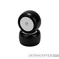 J Concepts JCO4130-1221  Smoothie 2 Mini Green Compound, Pre-mounted White Wheels (Fits - Mini B, Mini-T - Rear)