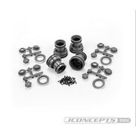 J Concepts JCO3455G  Mini Tribute Grey Wheel w/hex Adapter (4) Fits 4123, 4124 for LMT