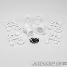 J Concepts JCO3455W  Mini Tribute White Wheel w/hex Adapter (4) Fits 4123, 4124 for LMT