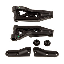 Team Associated ASC81637  RC8B4 Front Upper Suspension Arms, Soft