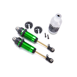 Traxxas TRA7462G  Green GTR XX-Long Shocks (2) Hoss Rustler Slash Stampede 4x4