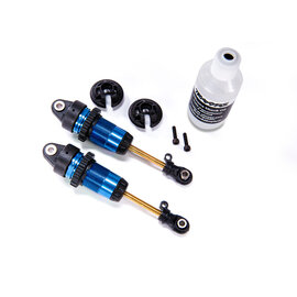 Traxxas TRA7461  Blue GTR Long Shocks (2) Hoss Rustler Slash Stampede 4x4
