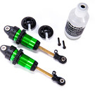 Traxxas TRA7461G  Green GTR Long Shocks (2) Hoss Rustler Slash Stampede 4x4