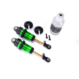 Traxxas TRA7461G  Green GTR Long Shocks (2) Hoss Rustler Slash Stampede 4x4