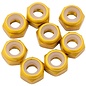 1UP Racing 1UP870702  7075 Aluminum Locknuts, M3, Gold, (8)