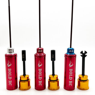 Bold RC BOL10600  Red Buckshot Hex and Nut Driver Tool Set