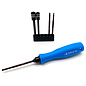 Bold RC BOL10620  Blue 1/10th Tool Set, 1/4" Quick Drive Hex & Nut Driver 5 Piece Set w/Handle