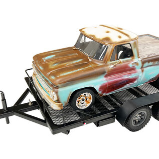 Bold RC BOL5010  1/10 Scale Full Metal Car Hauler Trailer with LED Lights (Black)