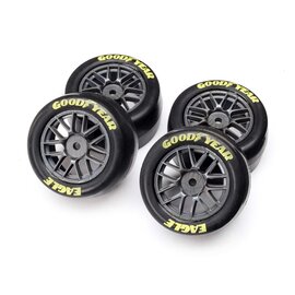 TLR / Team Losi LOS-1914 Goodyear Eagle Mounted Tires, Medium (4): NG