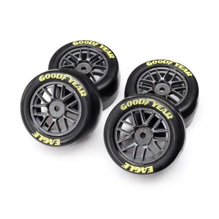 TLR / Team Losi LOS-1914 Goodyear Eagle Mounted Tires, Medium (4): NG