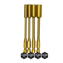Racers Edge RCE7203  TiN Coated Metric Nut Driver Bit Set (4pcs)