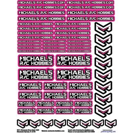 MRC Hobbies Products MRC8511Magenta  MRC 8.5x11 Sticker Sheet - Magenta