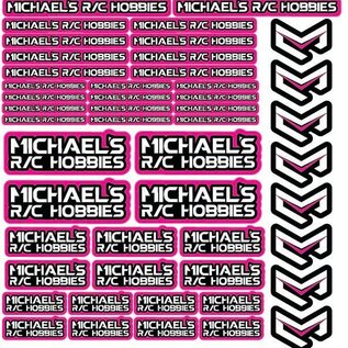 MRC Hobbies Products MRC8511Magenta  MRC 8.5x11 Sticker Sheet - Magenta