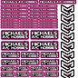 MRC Hobbies Products MRC8511Magenta  MRC 8.5x11 Sticker Sheet - Magenta