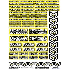 MRC Hobbies Products MRC8511-Yellow 8.5x11 Sticker Sheet - Yellow