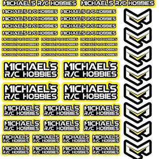 MRC Hobbies Products MRC8511Yellow MRC 8.5x11 Sticker Sheet - Yellow