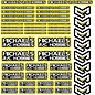 MRC Hobbies Products MRC8511Yellow MRC 8.5x11 Sticker Sheet - Yellow