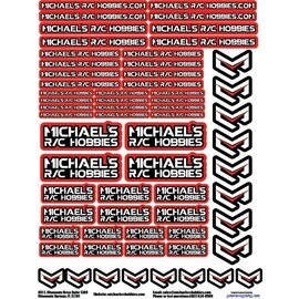 MRC Hobbies Products MRC8511Red  MRC 8.5x11 Sticker Sheet - Red