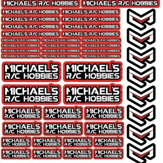 MRC Hobbies Products MRC8511-Red 8.5x11 Sticker Sheet - Red