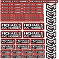 MRC Hobbies Products MRC8511-Red 8.5x11 Sticker Sheet - Red
