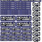 MRC Hobbies Products MRC8511Blue  MRC 8.5x11 Sticker Sheet - Blue