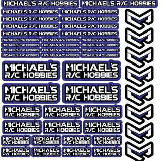 MRC Hobbies Products MRC8511-Blue 8.5x11 Sticker Sheet - Blue