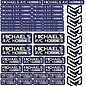 MRC Hobbies Products MRC8511Blue  MRC 8.5x11 Sticker Sheet - Blue