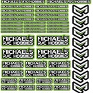 MRC Hobbies Products MRC8511-Green  8.5x11 Sticker Sheet - Green