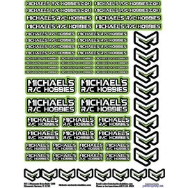 MRC Hobbies Products MRC8511-Green  8.5x11 Sticker Sheet - Green