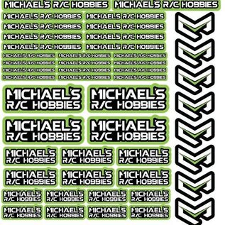 MRC Hobbies Products MRC8511Green  MRC 8.5x11 Sticker Sheet - Green