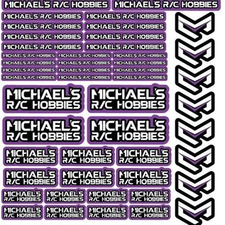 MRC Hobbies Products MRC8511Purple  MRC 8.5x11 Sticker Sheet - Purple