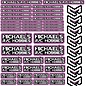 MRC Hobbies Products MRC8511Pink  MRC 8.5x11 Sticker Sheet - Pink