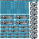 MRC Hobbies Products MRC8511-LtBlue  8.5x11 Sticker Sheet - LtBlue