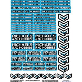 MRC Hobbies Products MRC8511LtBlue  MRC 8.5x11 Sticker Sheet - LtBlue