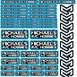 MRC Hobbies Products MRC8511LtBlue  MRC 8.5x11 Sticker Sheet - LtBlue