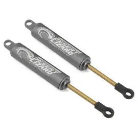 Yeah Racing YEA-DDL-100GM Gun Metal Aluminum 100mm Desert Lizard Two Stage Internal Spring Shocks (2)